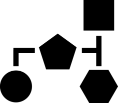 Block Scheme Of Basic Black Geometric Shapes Line Art Svg Vector, Free Vectors File